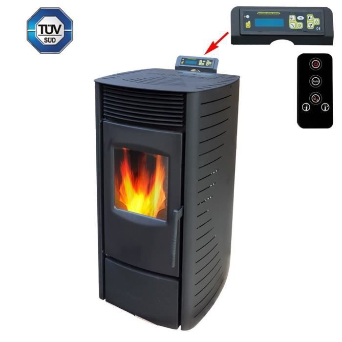 Poêle à Granulés en acier 9kW – Image 3